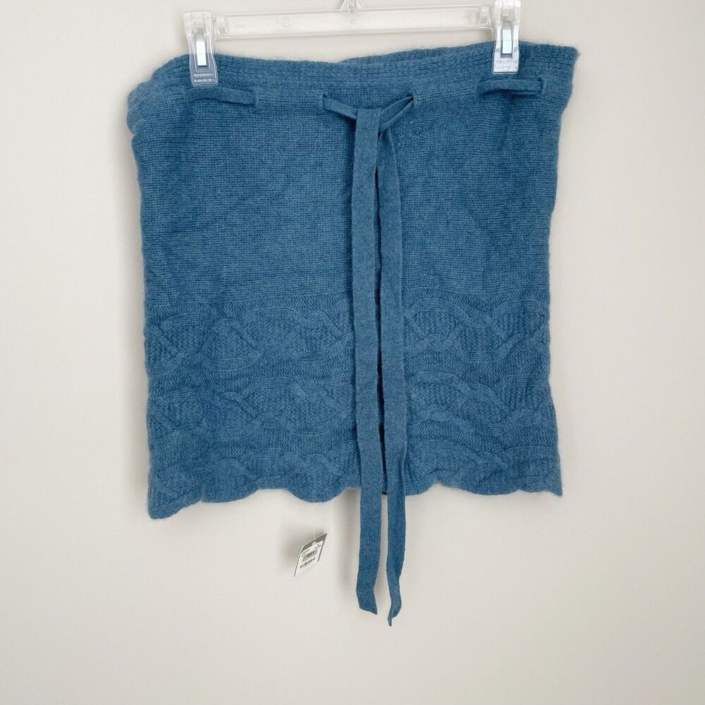 Nordstrom One Size Blue Cashmere Adjustable Scarf NEW NWT